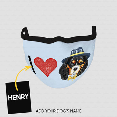 Personalized Dog Gift Idea - I Love Cocker For Dog Lovers - Cloth Mask